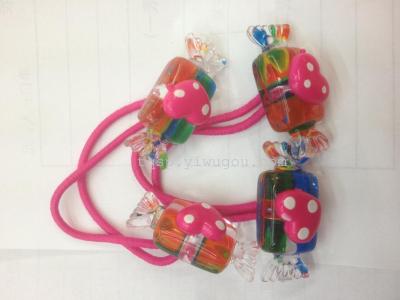 Colorful candy hair bundles for children's headdresses