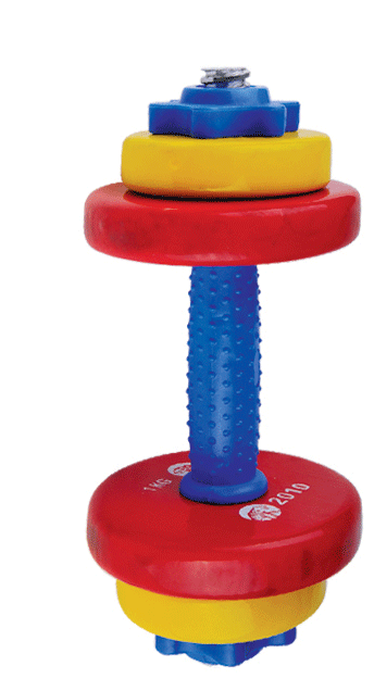 Colored dumbbell