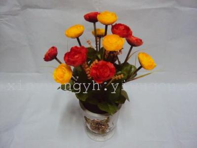 Camellias Camellia continental casing simulation Hua Juan flowers Roses flowers flower manufacturers selling a large quantity of excellent price