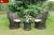 Outdoor furniture Wicker Coffee table three piece set/specials/rattan bird's nest/balcony/patio/garden leisure wholesale