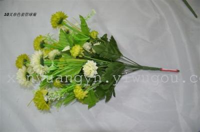 Sleeve ball simulation flower artificial flower Chrysanthemum factory direct crafts European flowered