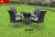 Cane Wicker Coffee table 5 piece set/balcony/lounge chair rattan chairs/rattan furniture and rattan furniture