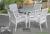 Stylish and beautiful pure white rattan leisure furniture rattan furniture outdoor furniture outdoor table set