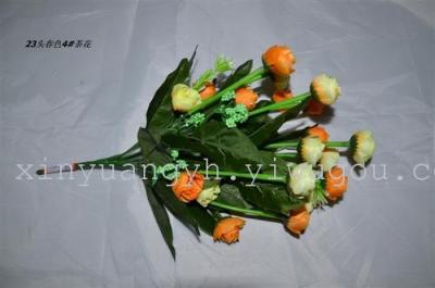 Small Camellia factory direct simulation of casing supply of small Handmade flowers flower flower specials