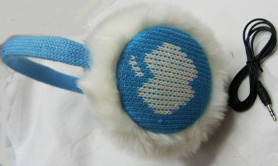 Music earpiece knitting wool Music ear sleeve.
