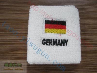  Germany flag embroidered cashmere wristbands embroidered flags advertise sport wristbands wristband souvenir wrist