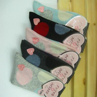 Autumn winter warm socks rabbit wool socks thickened large dot stockings yiwu socks wholesale