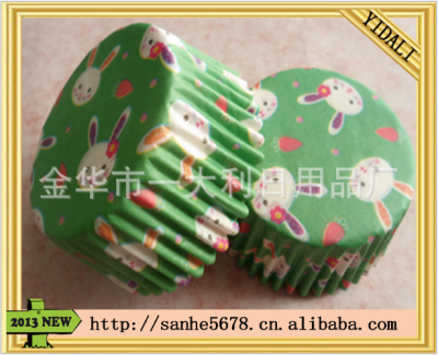 [manufacturer direct sales] Easter cake insert/green ink anti-oil cake cup.