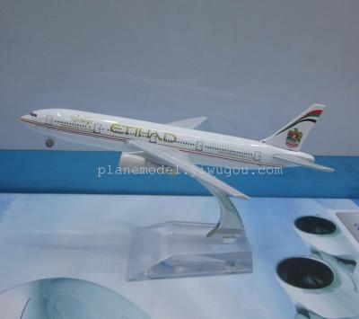 Alloy Aircraft Model (Etihad Air B777-200) Aircraft Model Metal Aircraft Model