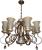 Resin pendant style chandelier, crystal chandelier minimalist living room lamp