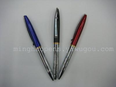 Factory direct metal ballpoint mini notebook is equipped with short metal pen with printed LOGO