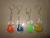Transparent violins Keychain light/colorful key chain Keychain/white light/factory outlets