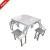  folding chairs leisure chair convenient table chairs Siamese propaganda stall table to send 1.5 meters umbrella