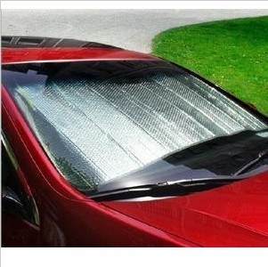 Silver air bubble sun block sun block windshield glass insulation film