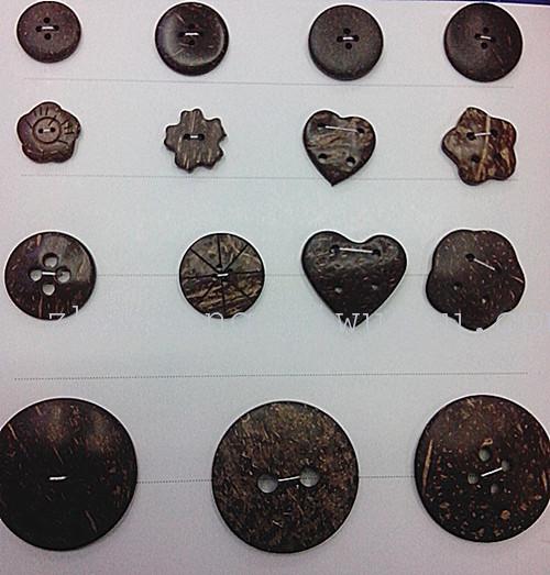 椰扣椰壳钮扣椰子扣子手工DIY服装辅料木质纽扣鞋服配件