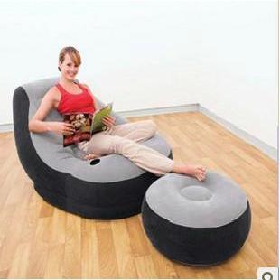 Lazy person flocking of the inflatable sofa combination leisure sofa with foot pump repair kit.