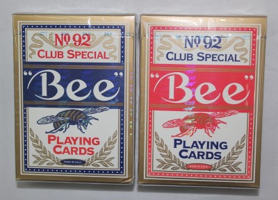 Poker United States Valley bee BEE (red/blue) NO:92 wide imports cards card poker Solitaire