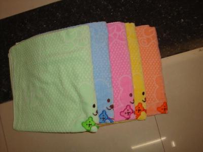Embroidered bath towel