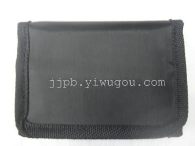Black 420D wallet, waterproof polyester fabric production.