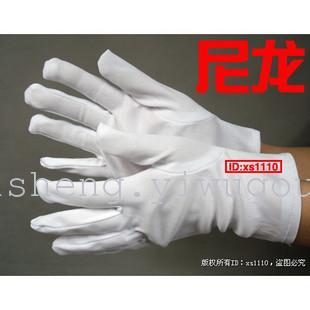 Rose 28 - needle polyester gloves/white gloves/ceremonial gloves cotton gloves.