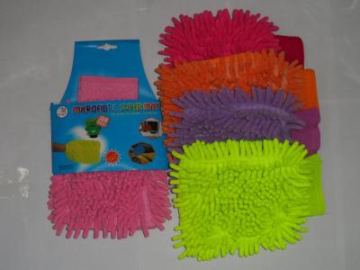 Double-sided wash chenille car gloves, cloth.