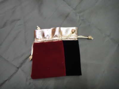 Golden Edge Bag Velvet Pen Sleeve Gold Pocket Drawstring Bag Drawstring Bag Protective Case Factory Direct Sales