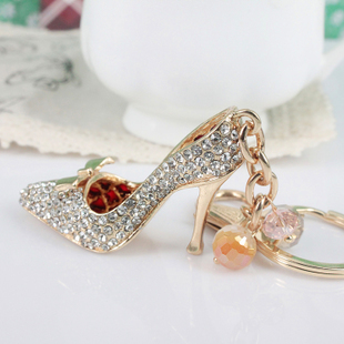 Diamond high heel key chain pendant