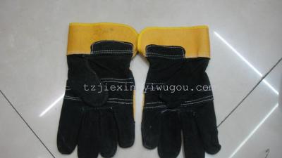 Yellow Twill Rubber Sleeve Black Leather Palm Welding One Product Dropshipping Taobao Distribution