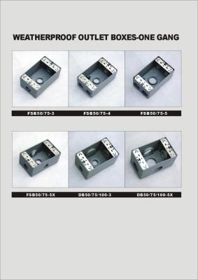 Rectangular aluminum die - casting waterproof box with hole size: 1/2 \\ \"3/4 \\ \\\" 1 \\ \"\"