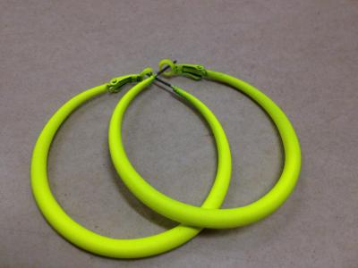 European and American Popular Fluorescent Color Empty Tube Earrings Fluorescent Yellow
Rubber Feel