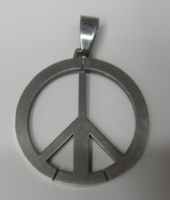 Peace Tag Stainless Steel Pendant