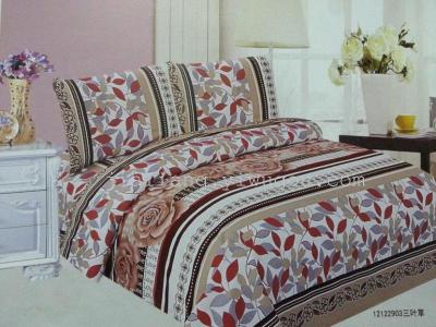 Exports of South America and Africa fabric bed sheets set two-three-set