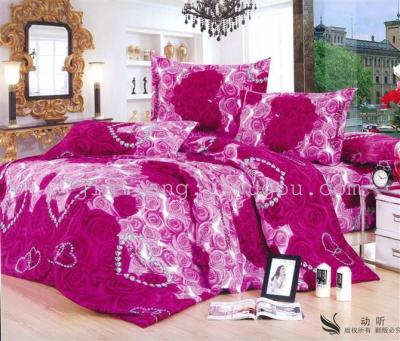 Super soft velvet double bed sheet not pilling non - the shrink bedding reactive printed bed sheet active grinding