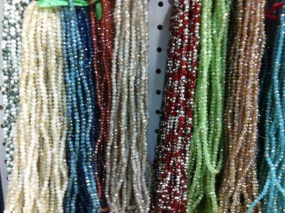 4 # flat bead crystal plating mix color