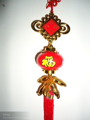 Fu characters and offices pendant, decoration process, New Year goods and car pendant