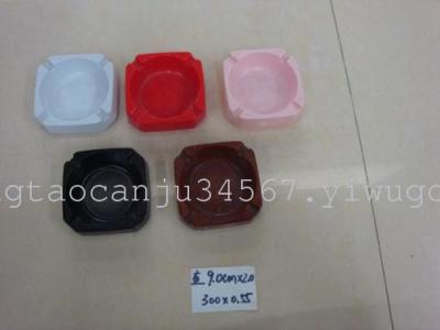 Wholesale supply of melamine (melamine) small square ashtray grams weighs 45 grams of market order quantity 1 300