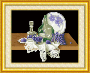 5D0058 grape wines (5D cross stitch)