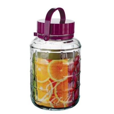 Global drug manufacturers selling liquor jars of rice wine fermentation tank jar sealed glass bottle 4L