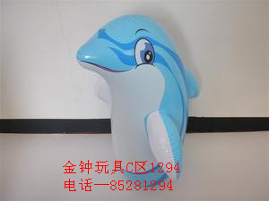 Inflatable toys, PVC material manufacturers selling cartoon Dolphin tumbler