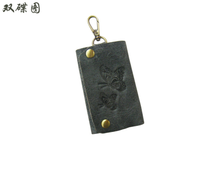 The first layer of leather men and women general personality graffiti a over key bag / personalized key