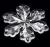 Transparent acrylic Christmas ornaments, clear acrylic snowflake D777, factory outlets