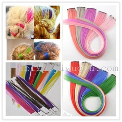 Color single card hair piece Color wig fashion chemical fiber wig popular chemical fiber hair products