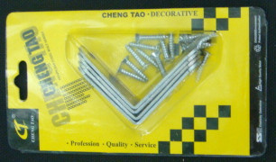 Chen Tao card card CT-5013 galvanized iron flower-shaped angle 40 (with screw)