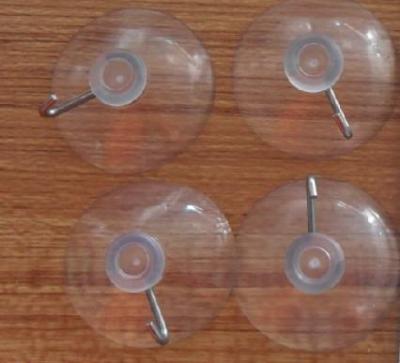 Strong Suction Cup, High Temperature Resistance Transparent Suction Cup, Accessories 4cm Mushroom-Shaped Haircut Iron Hook Suction Cup