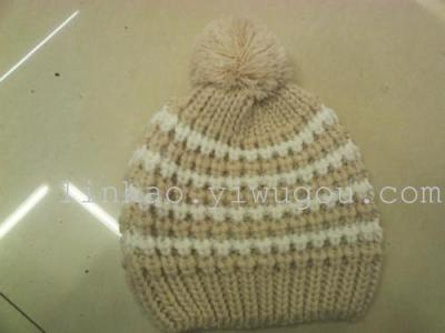 Jacquard knitted fashion, warm knitted Cap large computerized flat knitting machine Hat