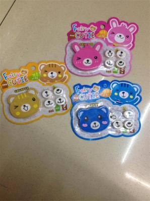 3851 Korean teddy bear rubber suction card