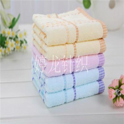 Wholesale cotton towels towel light colours to stripe towel washcloth washing towel cotton towel 