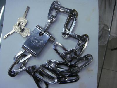 Galvanized blade chain lock