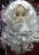 White Santa wig and beard wigs synthetic material Christmas shows Santa Claus