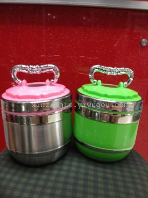 Stainless Steel Kitchenware Stainless Steel Colorful Double Layer Lunch Box